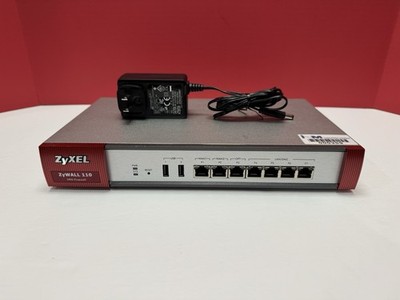 ZyXEL ZyWALL 110 VPN Firewall Security Gateway Gigabit ports, Tested & Working