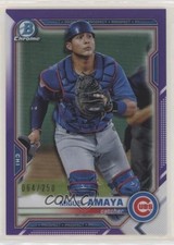2021 Bowman Chrome Prospects Purple Refractor 64/250 Miguel Amaya #BCP-148 0i40
