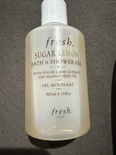 FRESH SUGAR LEMON BATH  SHOWER GEL WITH SUGAR Cane  MONGO SEED OIL 10oz