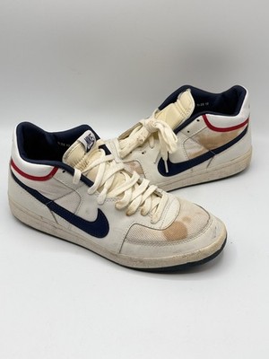 Nike Challenge Court Mid White Midnight Navy 305650-141 Mens Size 12 No Box