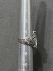 Estate  - Silver Tone - Vintage Ring - White Stone - Size 7 - Item 289 — photo 4