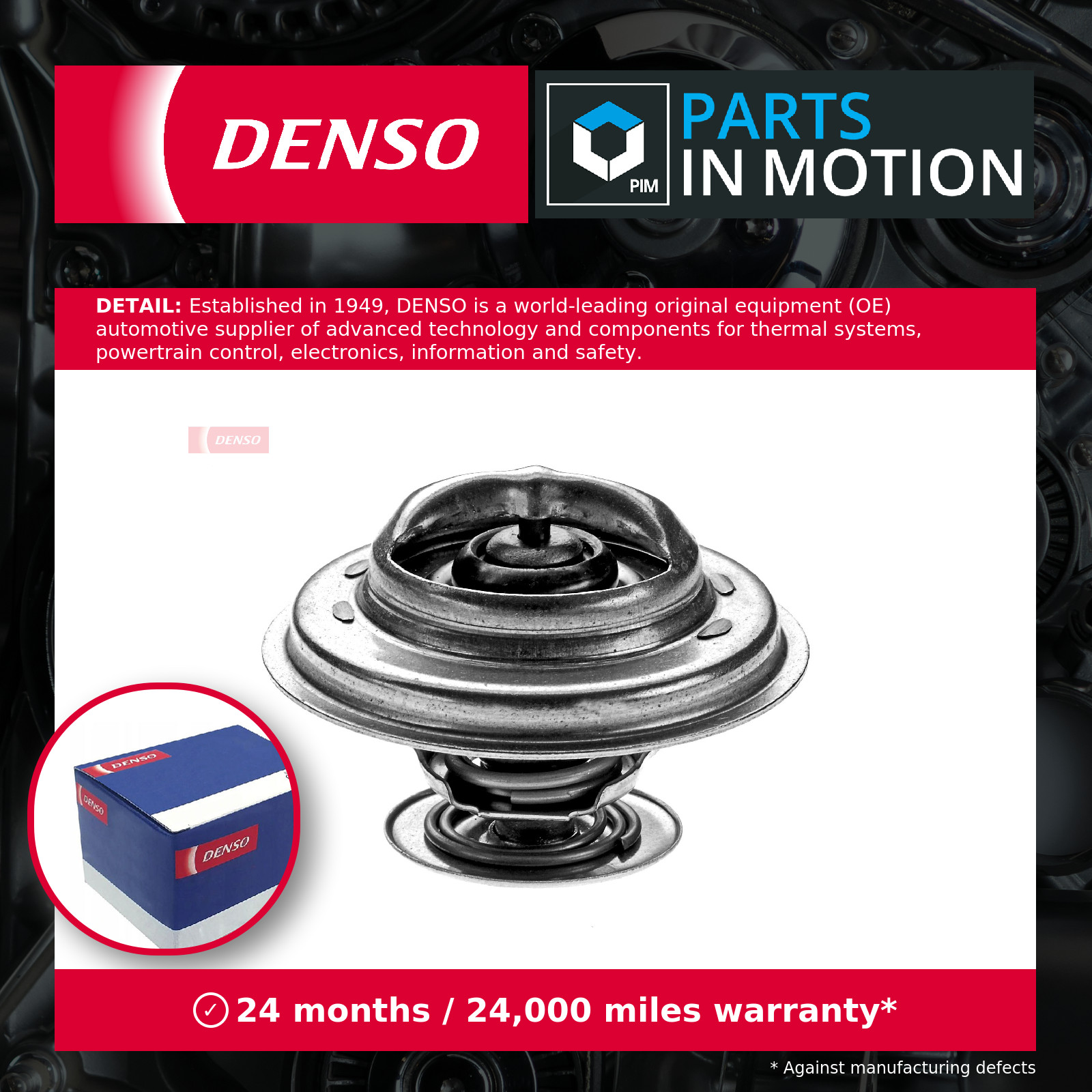 Coolant Thermostat fits VW LT Mk2 2.5D 96 to 06 Denso 035121113B 069121113 New
