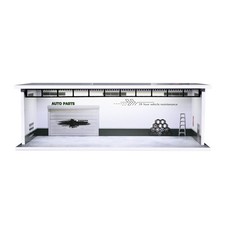 Display Case for ,Diorama 1/64 Scale Car Garage Model with LED Lights and Acr...