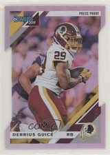 2019 Panini Donruss Press Proof Silver Die-Cut 40/75 Derrius Guice #233 0a6