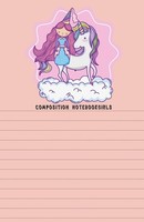 Notizbuch Liniert & Blanko 80 Blatt Prinzessin Einhorn A5 Hardcover