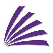 25Pcs 4 Inch Arrows Vanes Right Wing Arrow Feather Turkey Fletching, Purple