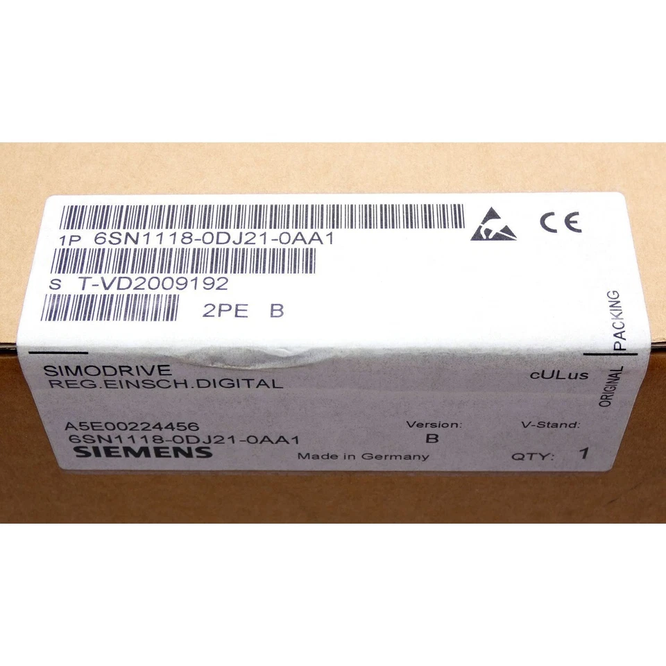 New 6SN11180DJ210AA1 Siemens Simodrive 6SN1118-0DJ21-0AA1 6SN1 118-0DJ21-0AA1 - Image 3 of 4
