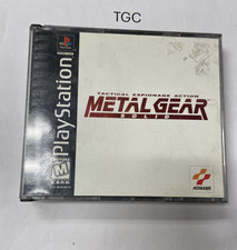 Metal Gear Solid (Sony PlayStation, 1998) PS1 Black Label CIB with Manual