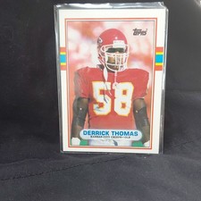 1989 Topps - Derrick Thomas Rookie #106 Kansas City Chiefs Football Card. rookie card picture