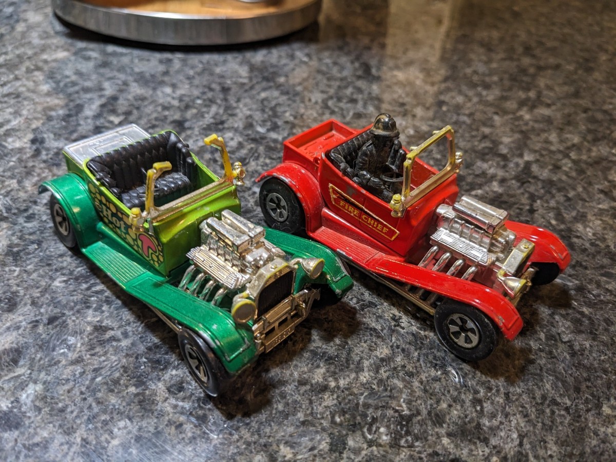 70's MATCHBOX SPEED KINGS K-50/K-53 FIRE CHIEF & STREET ROD CHECK