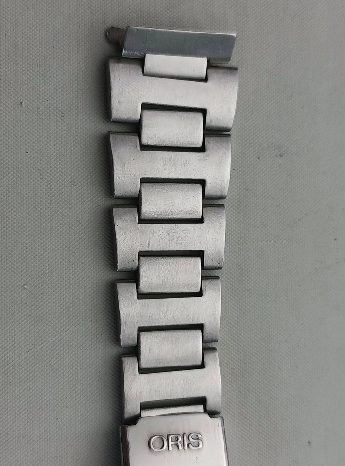 Vintage Oris Stainless Steel Swiss Made Men's Watch Bracelet End Links 18 mm - Image 2 of 4
