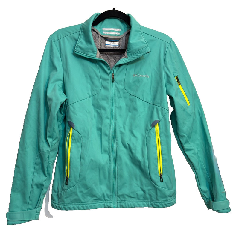 Columbia Omni-Wind Block Omni-Wick Evap Jacket Women's Large Green Windproof
