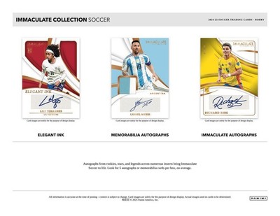 2024/25 Panini Immaculate Soccer Hobby Box | eBay