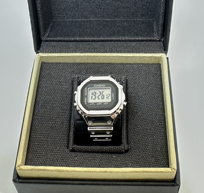 Casio Ring Watch CRW-001-1JR 50th Anniversary Silver w/Size