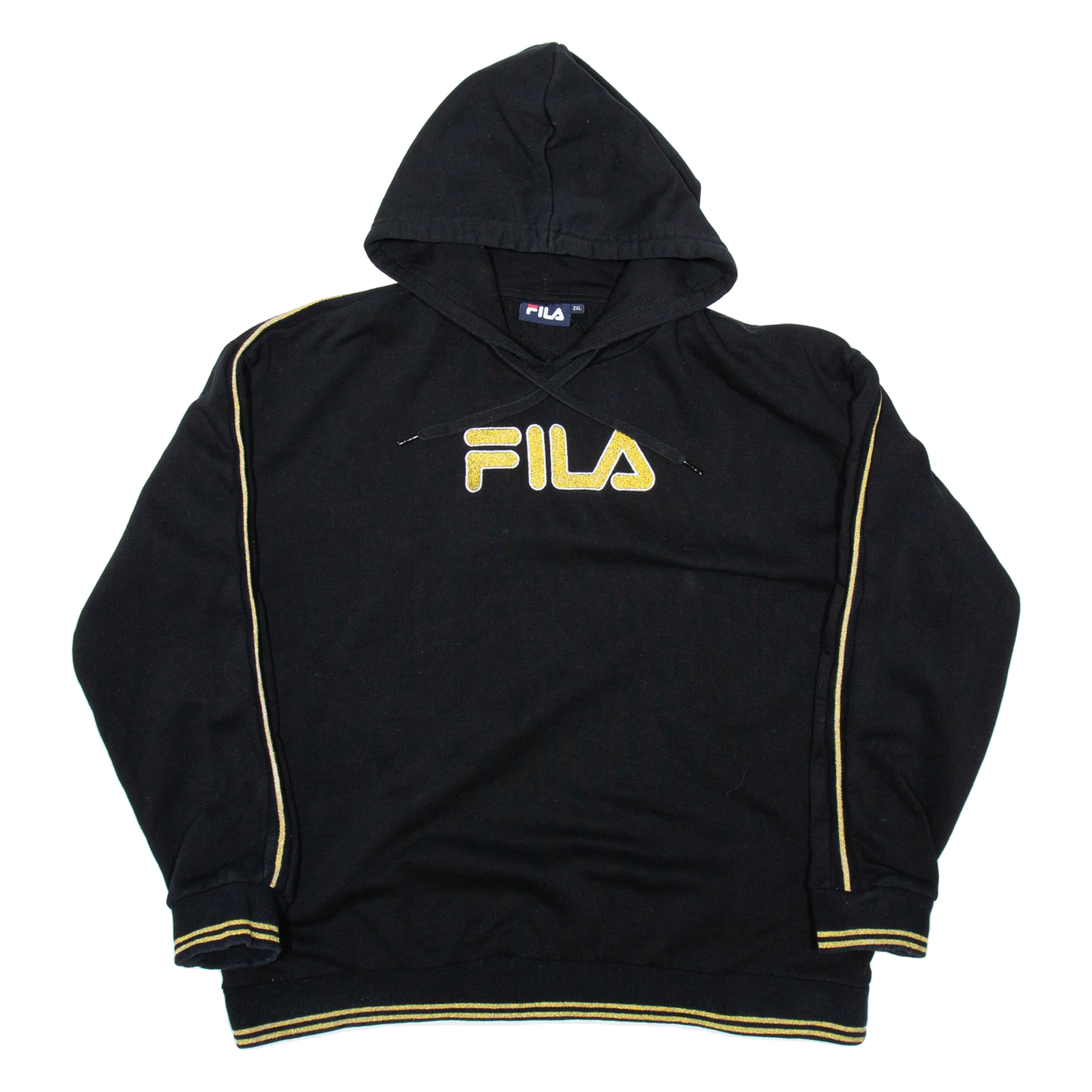 Felpa con cappuccio FILA donna nera 2XL