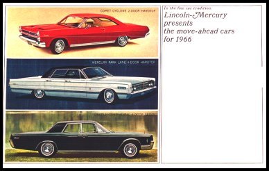 1966 Lincoln Mercury Color Sales Brochure Comet Cyclone Continental - Picture 1 of 1