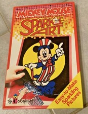 NEW IN BOX VINTAGE 1991 MICKEY MOUSE SPARKLE ART COLORFORMS DISNEY WORLD 872