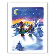 French Language CHRISTMAS / NEW YEAR Card, by American Greetings + Envelope