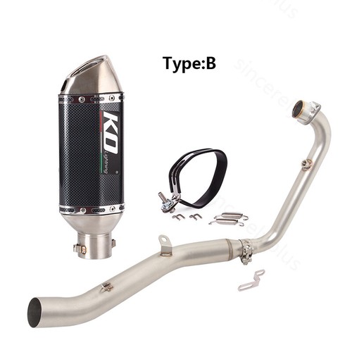 Motorcycle Exhaust Muffler Middle Link Tail Tip For Lifan KP-Mini 150 2015-2025 - Picture 4 of 11