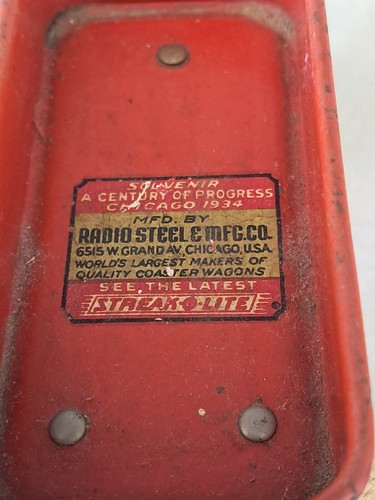 VTG 1933 Radio Flyer Toy Wagon Century of Progress Mini Souvenir - Picture 6 of 12