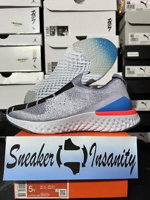 Size 5Y - Nike Epic Phantom React Flyknit JDI GS Indigo Fog Brand New CJ7202-400