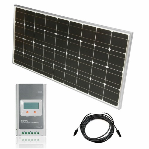 Lot solaire 12 V installation solaire MPPT installation insulaire kit solaire PV camping-car panneau solaire 12V - Photo 1/5