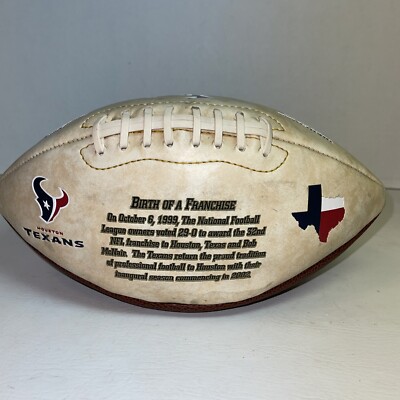 ヒューストン・テキサンズ 記念ボール 2002年 Inaugural Season Football - HOUSTON TX - 2002 - Limited