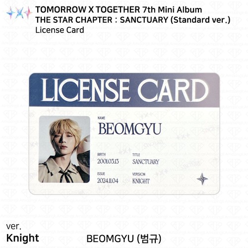 TXT 7th Mini Album The Star Chapter : SANCTUARY Standard Angel ver Photocard - Picture 9 of 111