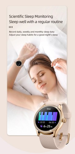 Montre Connectée avec Alexa Intégré, 1.38" DIY Cadran Fitness Hommes Femmes Bluetooth Appel - Photo 10 sur 16