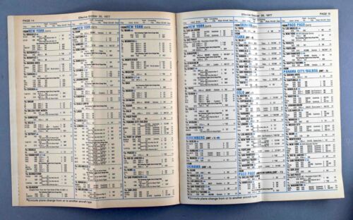 PAN AM AIRLINE SYSTEM TIMETABLE FALL & WINTER 1977/1978 ROUTE MAP PAA AMERICAN - Picture 3 of 3