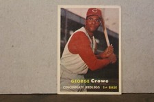 1957 TOPPS GEORGE CROWE     BASEBALL  CARD #73