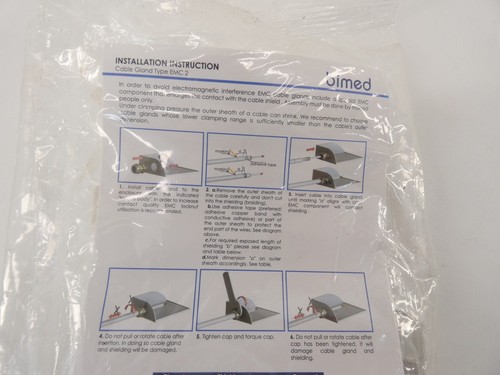 *Lotto di 5* Pressacavo industriale Bimed BMEM-E2-M20T-WCL EMC M20x1,5 - NUOVO Su... - Foto 4 di 5
