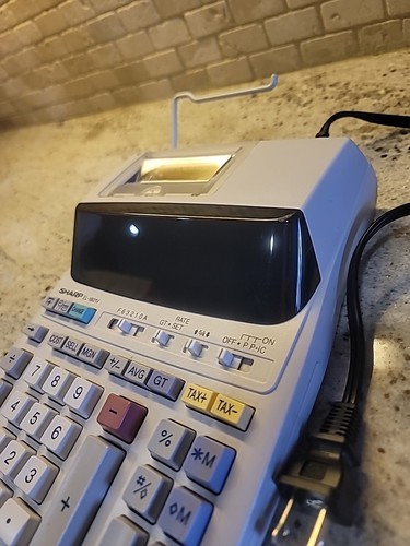Sharp EL-1801V 12 Digit, 2 Color Compact Printing Calculator Pre-Owned - Picture 4 of 5