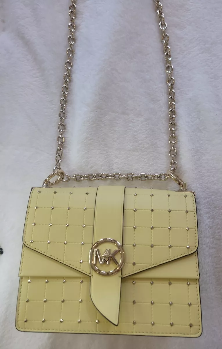 Michael Kors Greenwich Small Quilted Studded Crossbody Bag