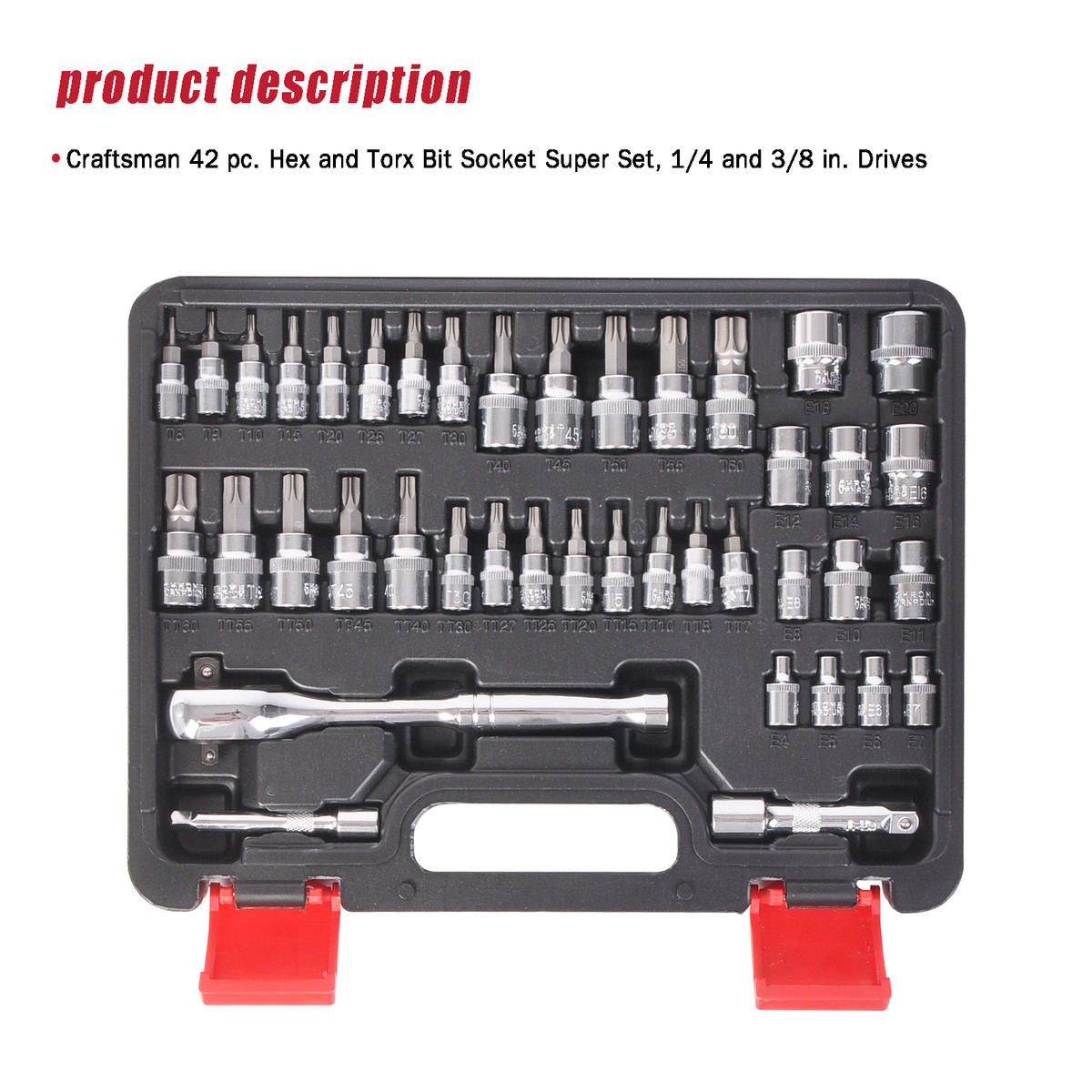 Craftsman T20 Torx Bit Socket, 1/4 in. Drive, 1 pc Craftsman T20 Torx Bit Socket, 1/4 in. Drive, 1 pc