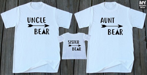 Camiseta a juego de oso papá bebé mamá molesta hermana abuelo familia camisetas a juego - Imagen 8 de 9