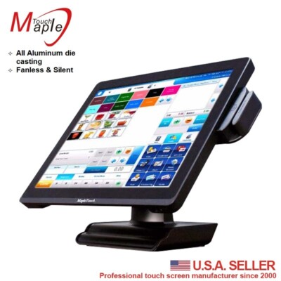 Aluminum POS touch computer all in one I5/8GDDR4/128G/15''/msr
