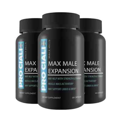 Pro Cialix Max Male Expansion Natural Dietary Supplement (180 Capsules) 3-Pack