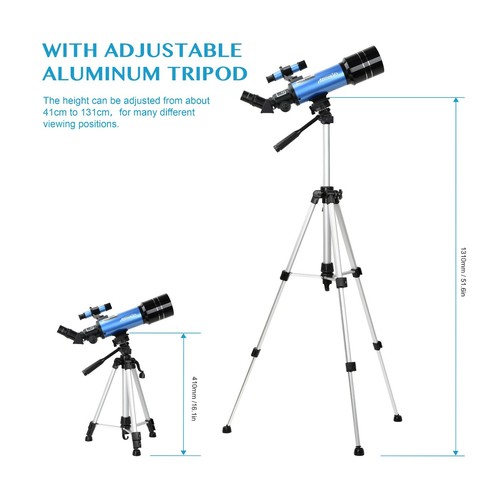 70mm Astronomical Telescopes for Adults and Kids Refractor Telescope Backpack - Picture 5 of 12