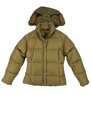 CINQUE Frost Down Hooded Slim Puffer Jacket Coat Women Size 34 - XS