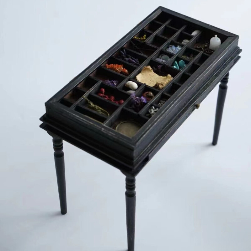 Vintage Jewelry High Table 1/12 Scale Dollhouse Miniatures Furniture Unfinished