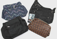 LOT OF 4 WOMEN'S PURSES HANDBAG TOTE PURSE MAKEUP BAG BAG NEW 