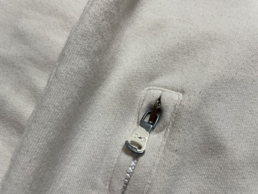 Vintage Luxury Zip Hoodie White D&G Dolce Gabbana Sport Y2K | eBay