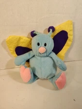 VINTAGE Rare STUFFINS Butterfly Plush Stuffed Animal Toy Nylon Wings