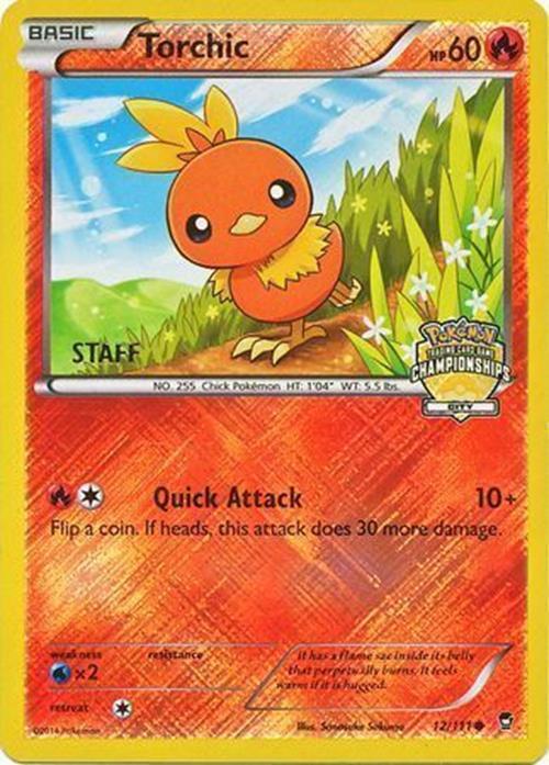 Torchic - 12/111 - Pokemon Furious Fists STAFF City Championship NM