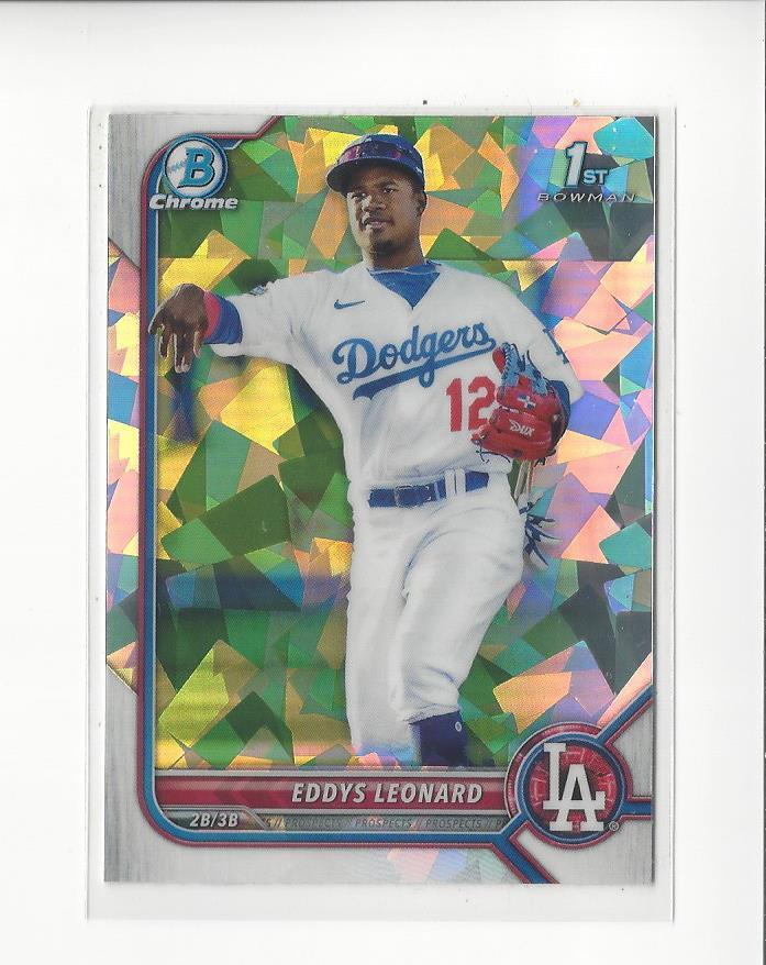 2022 Bowman Chrome Sapphire Prospects #BCP57 Eddys Leonard Dodgers