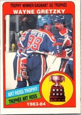 1984-85 O Pee Chee Opc Wayne Gretzky Trophy Winner 373 Near Mint Condition
