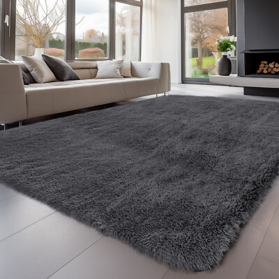 Soft Plush Area Rug   Large Non-Slip Shag Carpet for Living Room & Bedroom