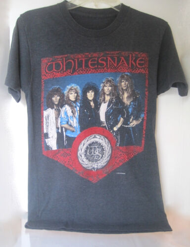 1980s~WHITESNAKE 1987-1988 NORTH AMERICAN TOUR~T-SHIRT SHIRT OFFICIALLY LICENSED - Picture 1 of 9