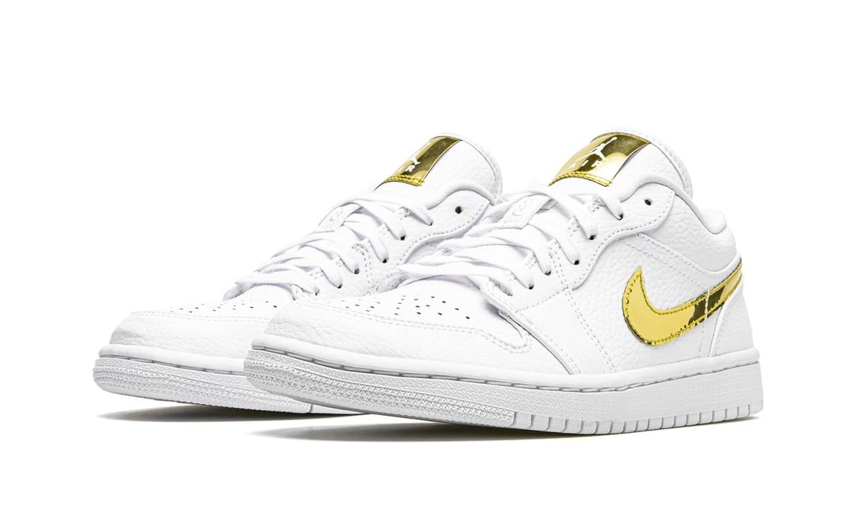AIR JORDAN1 美USED品24センチ Size 8 - Air Jordan 1 Retro Low White Metallic Gold W for